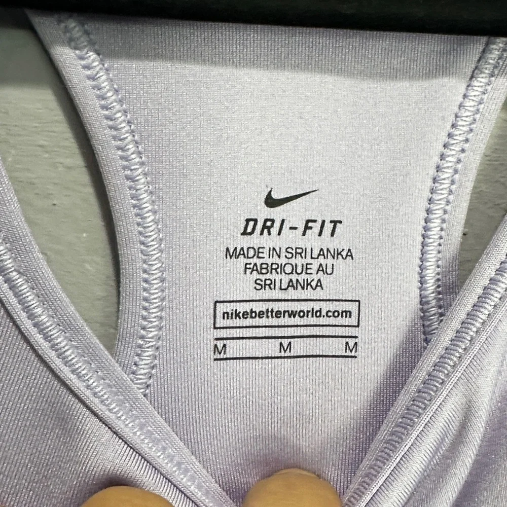 NWOT Nike Women's White and Pink Sports Bra size M